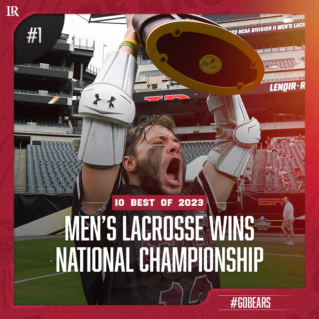 The best of the best!!

The number 1 story of 2023 should be no suprise. The first team NCAA National Championship in LR history is won by <a href="/LRUMLAX/">LR Mens Lacrosse</a> in dominant fashion! Relive the moments at lrbears.com/champs.

Read the entire top 10 stories of 2023: lrbears.com/news/2023/12/3…