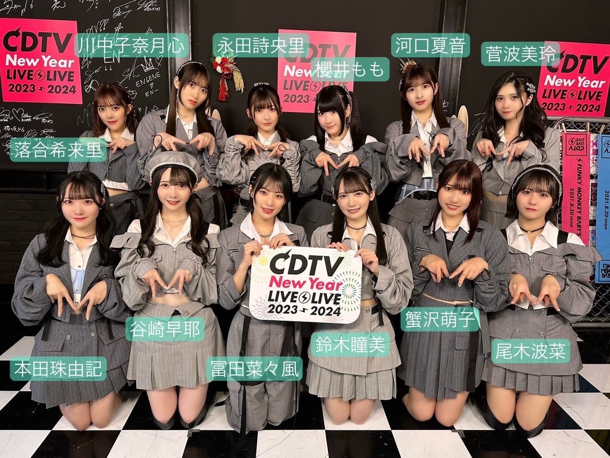 あけましておめでとうございます🎍

「CDTVライブ！ライブ！年越しスペシャル2023→2024」
に出演させていただきました⟡.·
ご覧いただきありがとうございました！

今年もよろしくお願いいたします🐉💎

▼メンバーリスト
x.com/i/lists/109954…

#CDTVライブライブ
#CDTV
#ノイミー