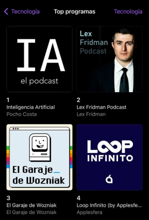 Si uno de nuestros proyectos está en el TOP 3 de #podcast más escuchados de #tecnología en <a href="/ApplePodcasts/">Apple Podcasts</a> es que algo estamos haciendo bien, ¿No? Enhorabuena a todos los implicados. cc. <a href="/wembleyStudios/">Wembley Studios</a> Feliz 2024