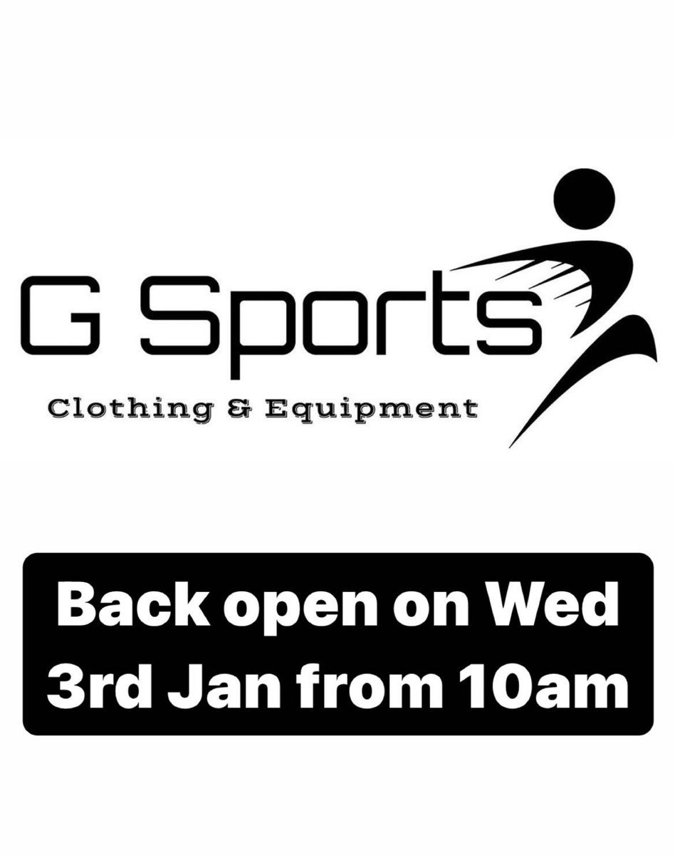 GSportsStore1's tweet image. Here’s to an exciting 2024! #GSports #SportsShop #IndependentSportsShop #Kildare #Newbridge Servicing Nationwide and Beyond!!