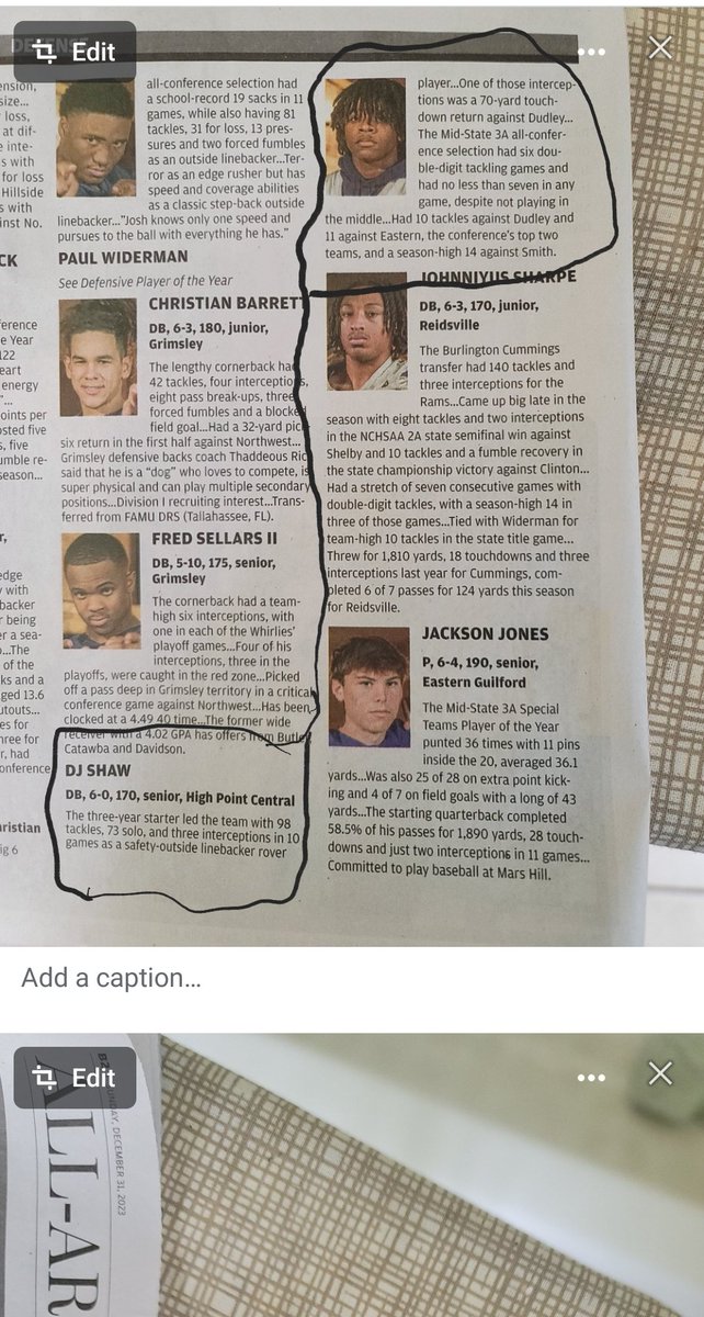 DarienShaw's tweet photo. 1st Team All Area Defense DJ Shaw #10.  Can play C,SAF &amp; OLB/Spur on Defense.  Very smart football player!!  Stats &amp; film don't lie.  Very deserving accomplishment. Very proud, Dad &amp; Coach!! https://t.co/cR4XB5JsMy