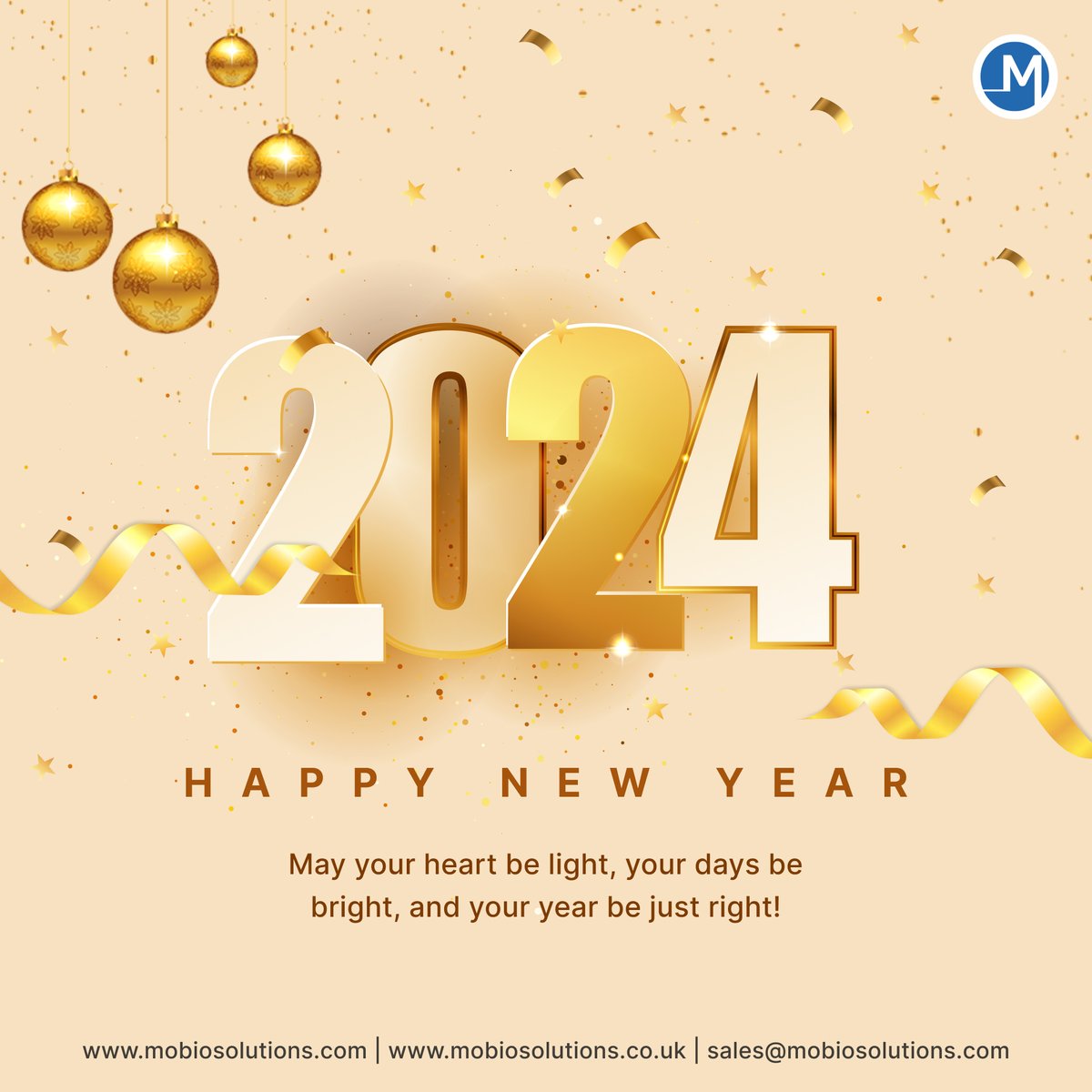 MobioSolution's tweet photo. Happy New Year 2024! Let's grab every chance to do better and grow. Excited to see what we can achieve together. Wishing all a year of good work and progress. 

#newyear2024 #mobiosolutions https://t.co/0b3hX0NhOY