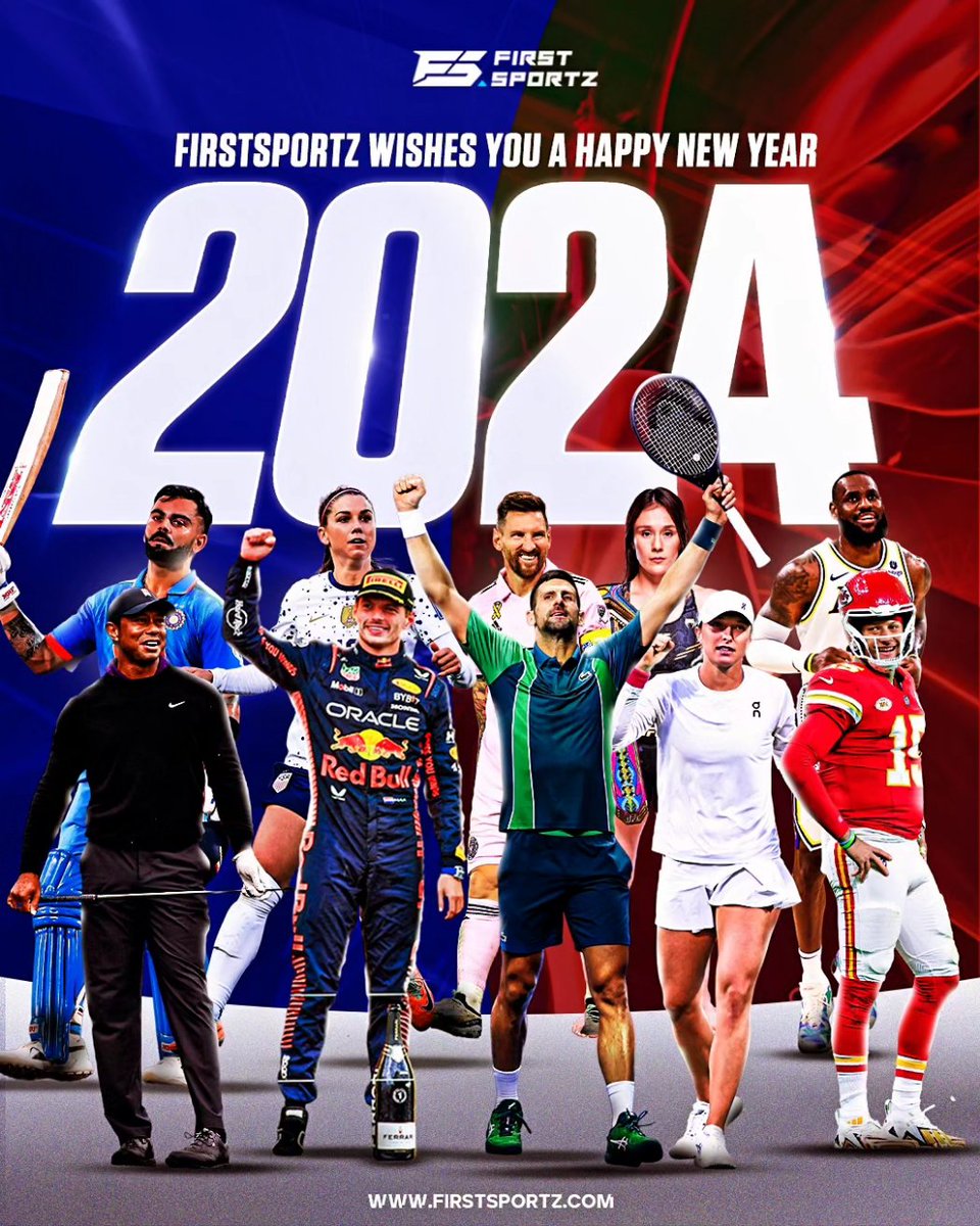 FirstSportzUSA's tweet photo. As we kick off 2024, #FirstSportz wishes everyone a year filled with incredible sporting highlights, triumphs, and unparalleled joy. Happy New Year, sports fans! 🎊🏅
Let the games begin! 👊 https://t.co/WHwXCl8gkY