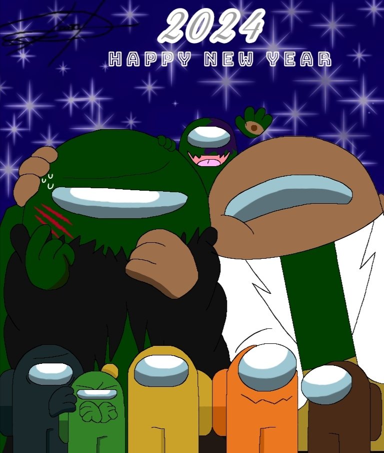 AlinaDorita30's tweet photo. πΎπ₯Happy New Year 2024 π₯πΎ
Me and Light Brown with Green, Golden, Orange, Dark Greple, Dark Brown and Dark Green Violeta is my family
#AmongUsειδΈ #AmongUs #amongusart #amongusOC #amongusfanart #AmongUsFriends #HappyNewYear #ArtistOnX #AmongUsει #amongusartwork https://t.co/bgytiGLZtJ