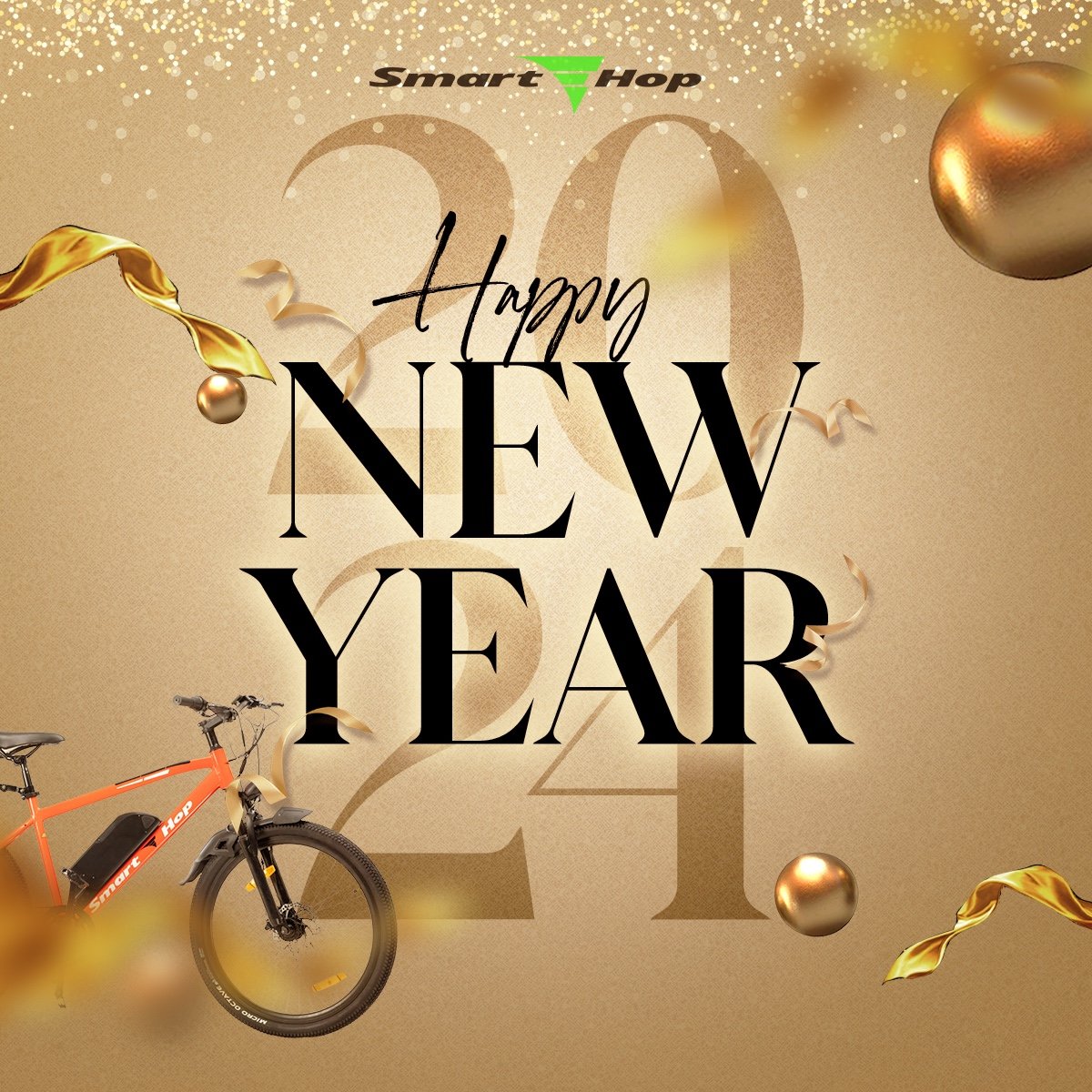 smartehop's tweet photo. SmartEHop Wishing you a year ahead filled with  joy, success, and adventures. Happy New Year to our fantastic riders! 🎉🌿

#HappyNewYear2024 #NewYear2024 #2024 #Newyear https://t.co/OX9WaMwEtr