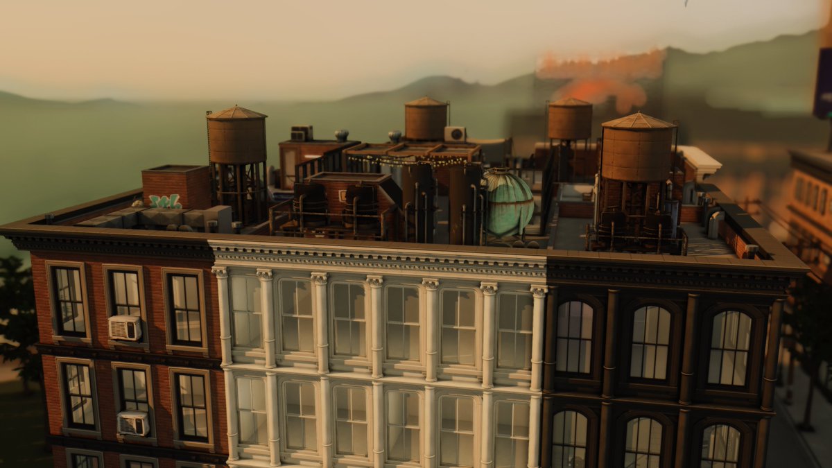 nyc roofs 🌆 #showusyourbuilds #thesims4