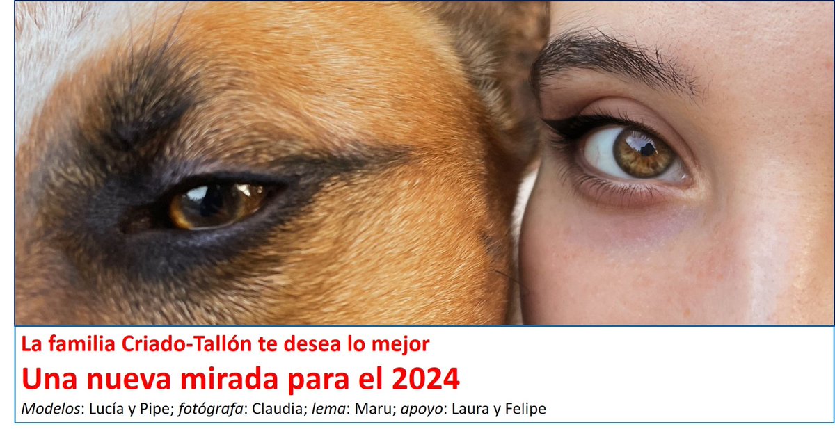 Reconozco que el 23 fue un buen año en lo personal, familiar, profesional, institucional. En mitad de lo que sufre el pueblo palestino,  y tantos más, casi da apuro decirlo. Pero esa sensación obliga aún más para el 24. Que nuestra mirada nos guíe bien.