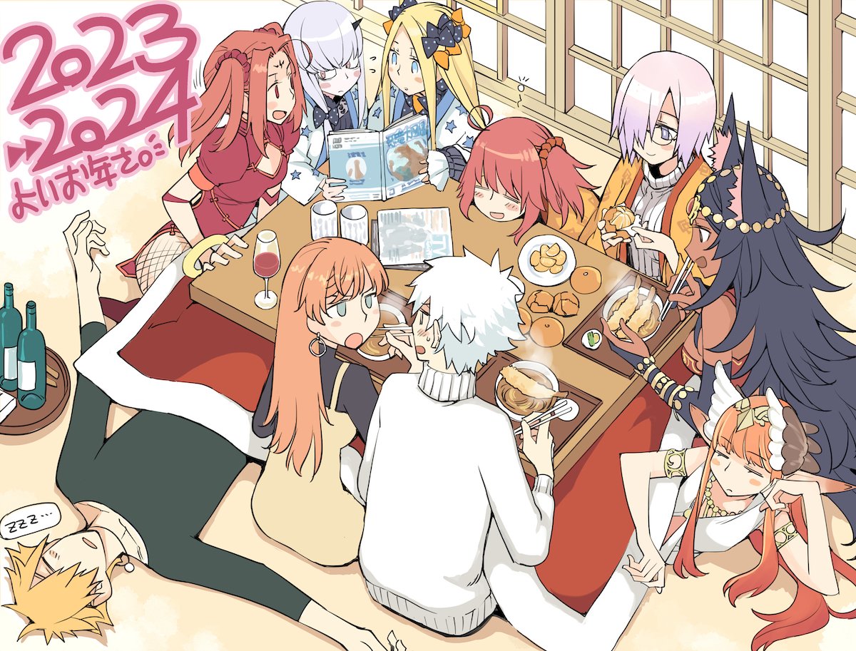 irumo's tweet photo. 年越し絵のはずが滑り込みに失敗…ということで昨年は色々とありがとうございました！セイレム漫画も佳境という事で今年もよろしくお願いしますです https://t.co/uYprUhfKrn