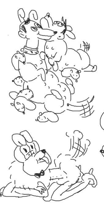 started 2024 with some furry jamboard art