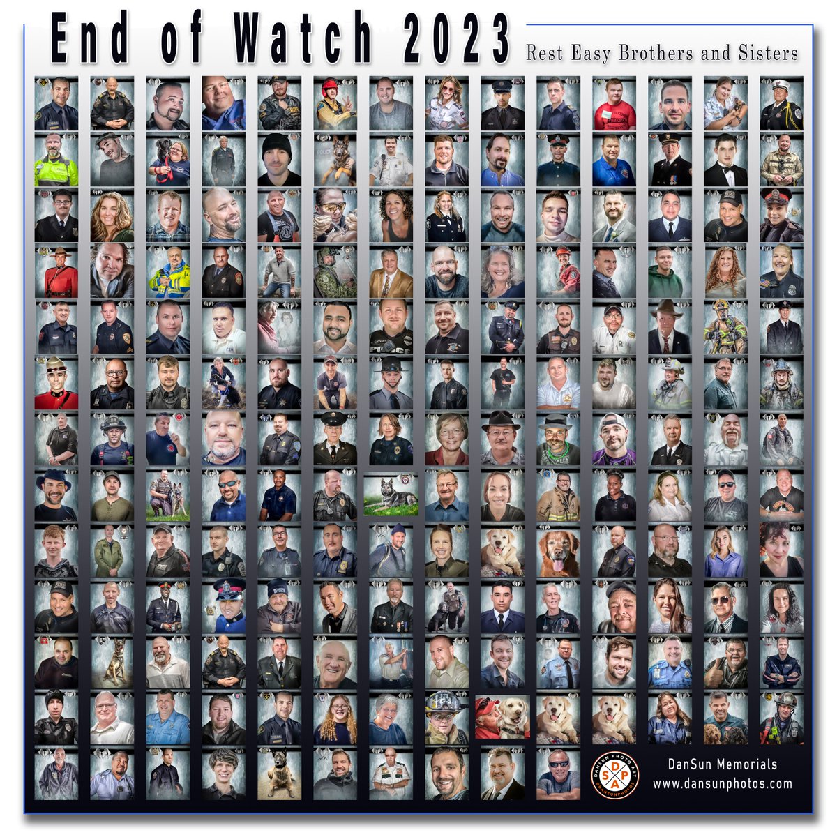 In 2023, I created 247 memorial portraits, 178 of which died in 2023. All portraits are requested, and I don’t charge a commission to create them.

Have a safe and happy New Year, everyone; I hope NOT to see you in the memorial portraits I will create in 2024.

Sincerely,
DanSun