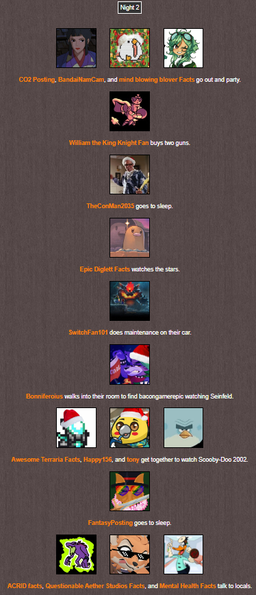TrinityO5_'s tweet photo. NIGHT 2! @miragefacts is taken out by Adam Sandler's Dracula! @funkykongfac poisons @PathfinderFacts! And @donkey_awesome assassinates @KalsyumTF2! https://t.co/SkykMiHtee