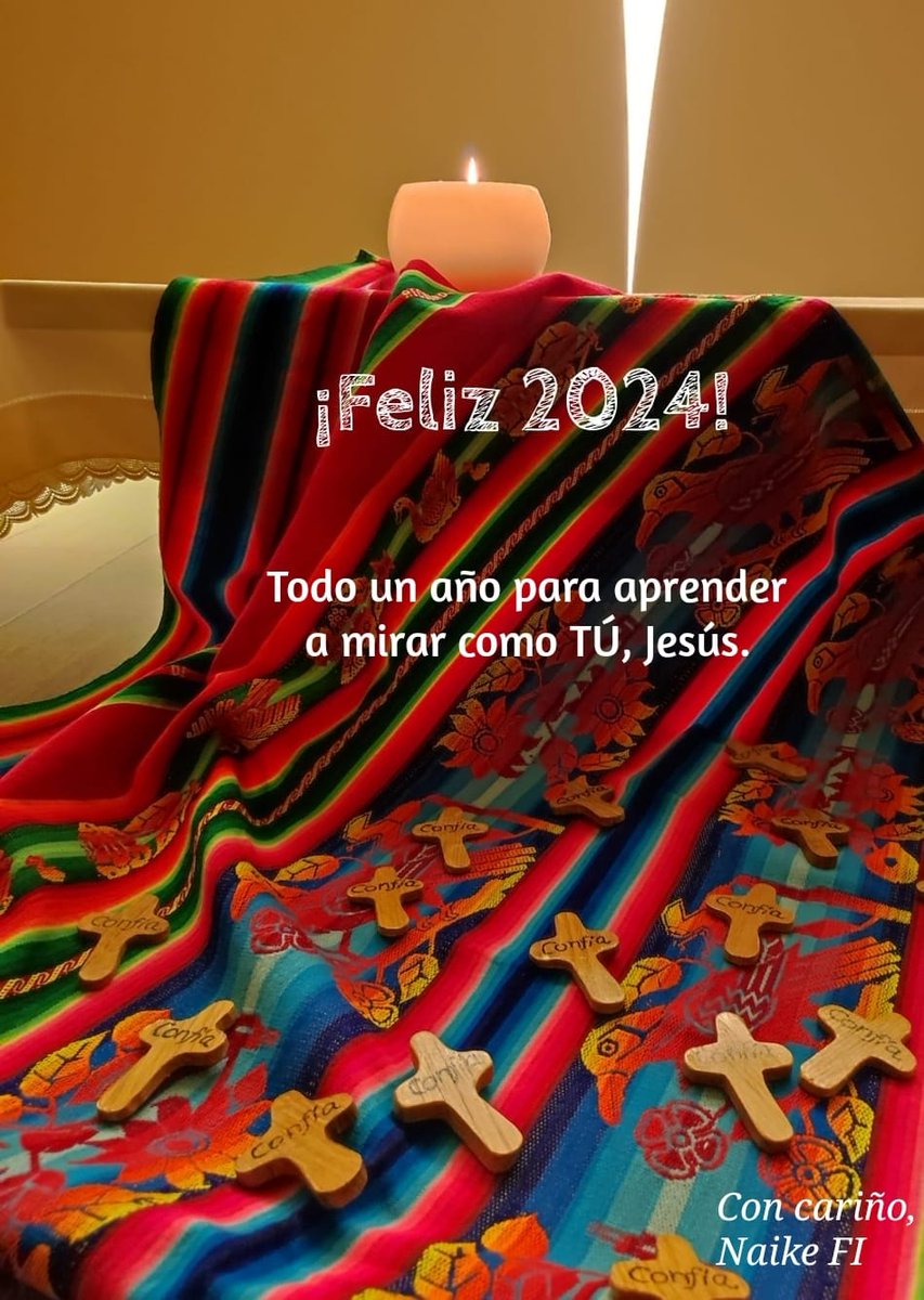 A punto de terminar el 2023, lo hago con una mirada agradecida por todas las personas que el Señor ha puesto en mi camino y por tanta VIDA compartida.✨¡Mis mejores deseos para el nuevo año 2024. Que sigamos caminando con ÉL y como ÉL, dejando buena huella allí donde estemos.🎁