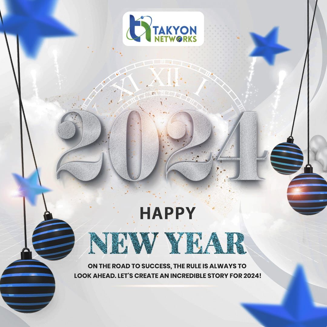TakyonNetworks's tweet photo. Cheers to a fresh start and new beginnings! 🎉✨ Wishing you all a joyful and prosperous New Year 2024! 🥳

#NewYearNewBeginnings #2024Goals #CheersTo2024 #BringItOn2023 #ReadySetGo #NewYearNewChapter #TogetherWeWin #NewYearNewChapter #happynewyear #happiness #happynewyear2023 https://t.co/RvqSYq6E6H