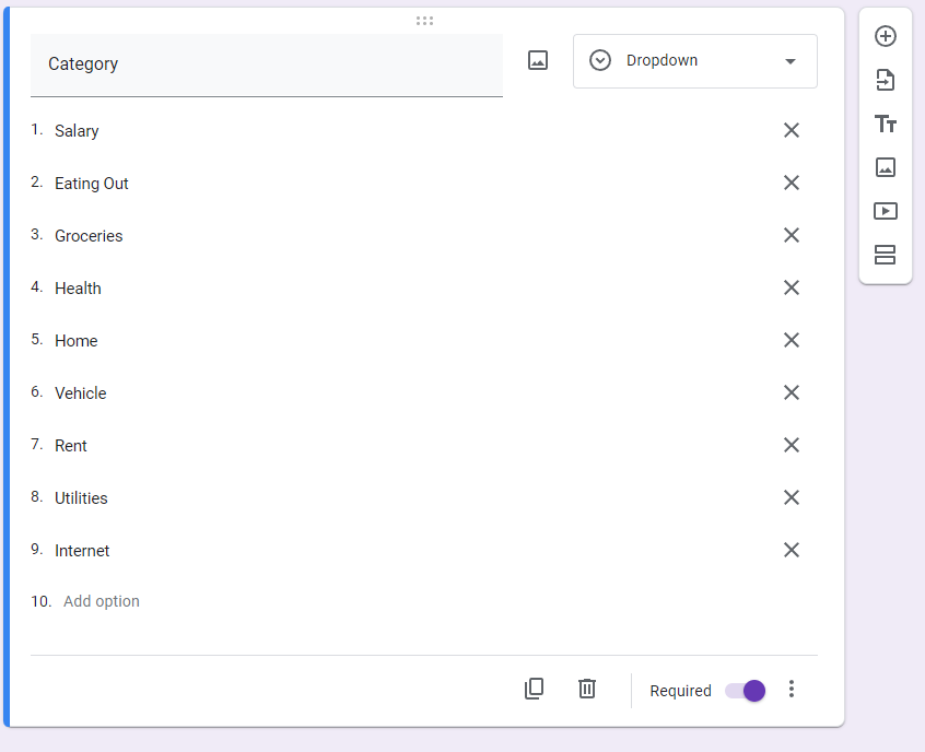 ThetaNoob (@NoobTheta) on Twitter photo 2023-12-31 19:39:14 π: #SpendingTracker - Input π§΅ 8/14
Recurring --> Categories
- Mortgage, Rent, Utilities (you can separate them if you'd like 'Gas, Water, Electricity)
- Cell Phone, Internet
- Entertainment (Cable, Netflix)
- This is an extensive list, alphabetize the choices for ease of use π: #SpendingTracker - Input π§΅ 8/14
Recurring --> Categories
- Mortgage, Rent, Utilities (you can separate them if you'd like 'Gas, Water, Electricity)
- Cell Phone, Internet
- Entertainment (Cable, Netflix)
- This is an extensive list, alphabetize the choices for ease of use