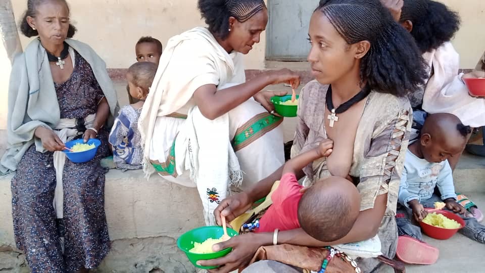 Today, Tigray Action Committee opened our 5th feeding center, this time in the hard hit region of Abergele where many are starving. On our first day we fed 100 women & children. We are able to do this only with your help. Donate here & help save lives: tigrayactioncommittee.com/our-feeding-ce…