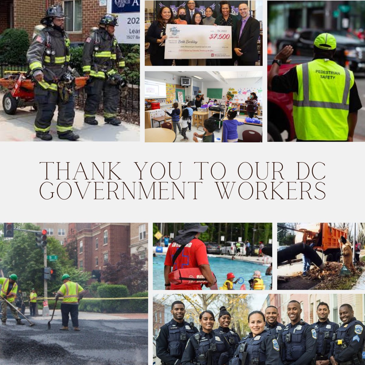 As we close out 2023, I want to personally thank the nearly 37,000 DC government employees who work to keep our amazing city thriving.  #gratitude
