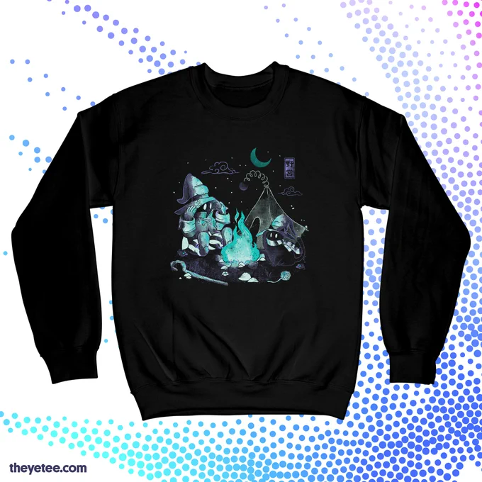 There's something magical about an open fire under the night sky… Designed by  #dailytees theyetee.com
