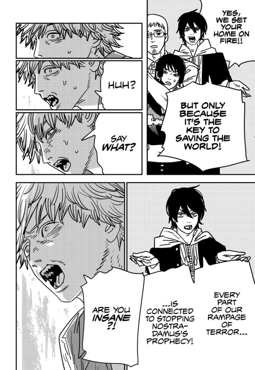 MajinRyss's tweet photo. Reading last weeks CSM chapter
There’s two types of people in this world 💀 #chainsawman151 https://t.co/Imo2XkjltO