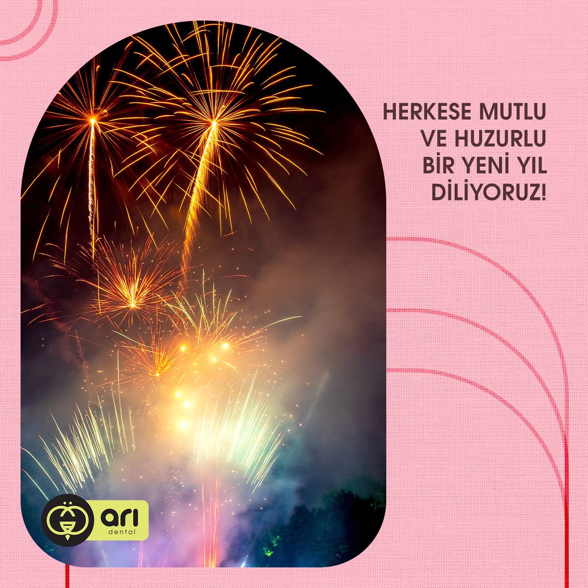 Herkese mutlu ve huzurlu bir yeni yıl diliyoruz!

#YeniYıl #ArıDental