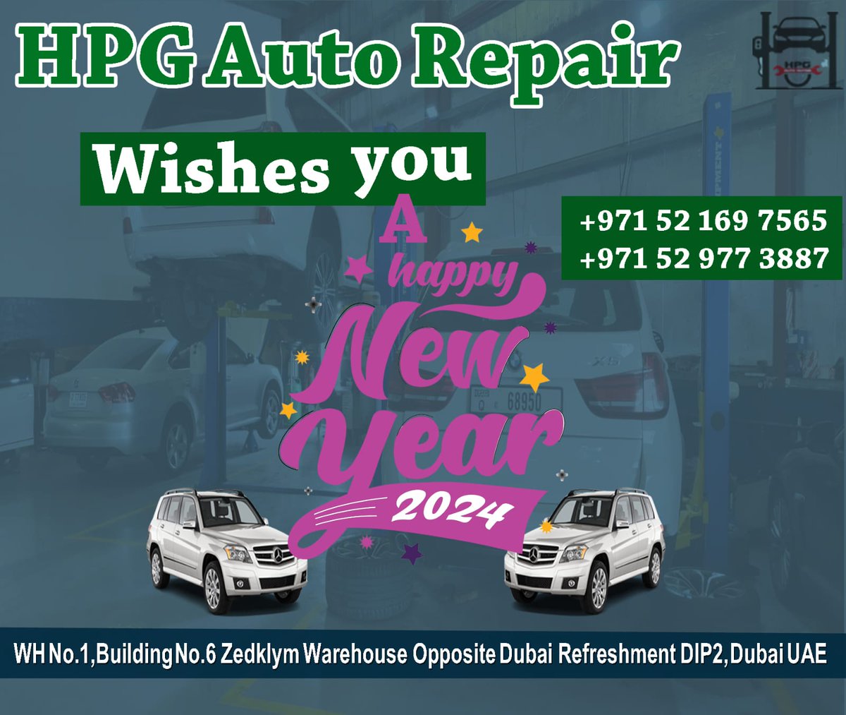 hpgautorepair's tweet photo. A Happy New Year.
WhatsApp/Call 052 169 7565
WhatsApp/Call +971 52 977 3887
Web: https://t.co/AAUSSLJ46e
Address: WH No.1, Building No. 6, Zedklym Warehouse, Opposite Dubai Refreshment DIP2, Dubai, UAE #happynewywar2024 #newyear #newyear2024 #CarService #CarACService #oilchange https://t.co/0Dkl7zHGCa