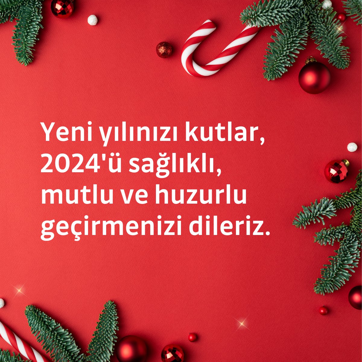 Yeni yılınızı kutlarız!
