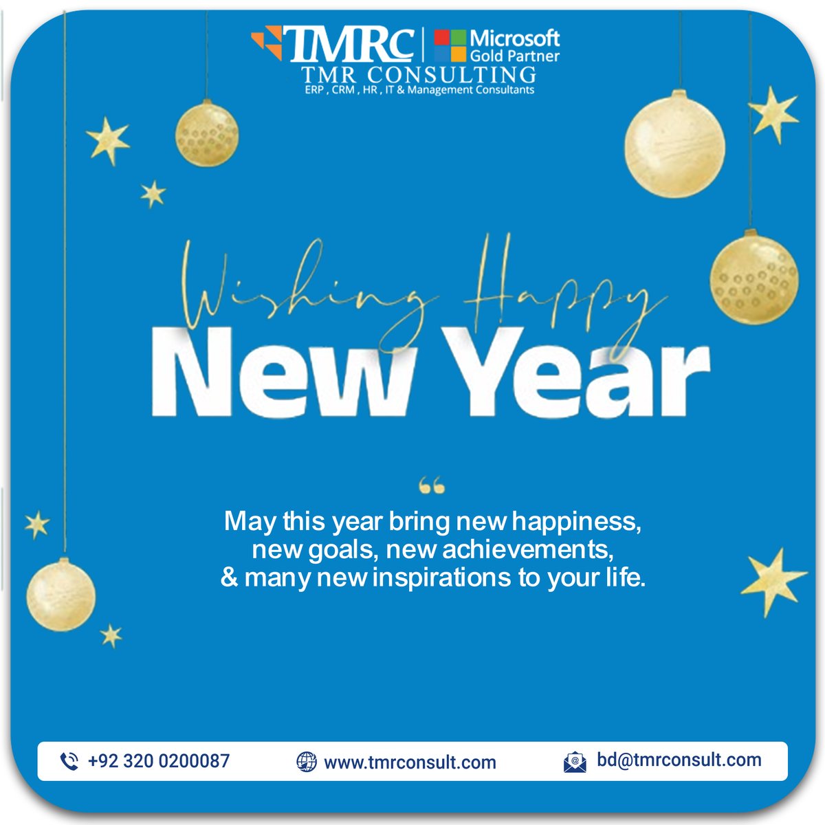 tmr_consulting's tweet photo. TMR Consulting wishes you a year ahead filled with success, growth, and boundless opportunities.
May each day bring new accomplishments and joy to your professional journey.
Happy New Year from all of us at TMR Consulting.
#NewYearWishes #TMRConsultingSuccess #2024Goals #TMRC https://t.co/9h7HNCQpKY