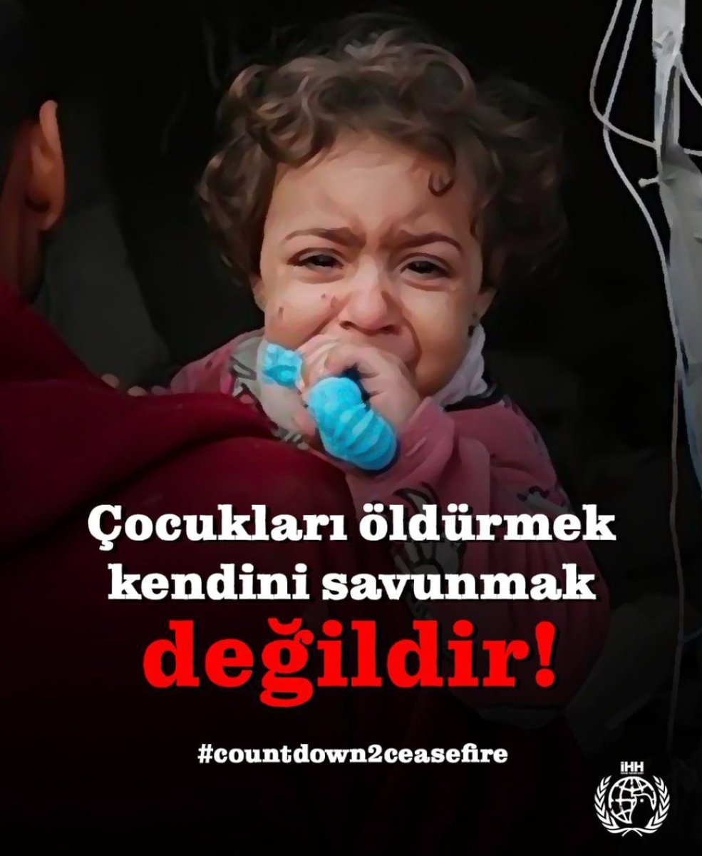 Çocukları öldürmek kendini savunmak değildir!
#countdown2ceasefire