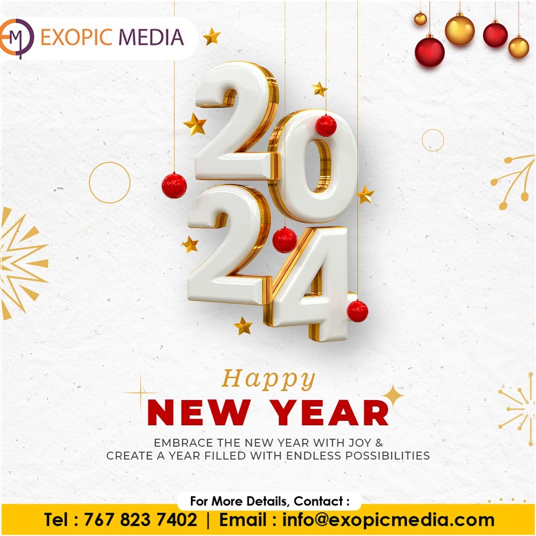Exopicmedia's tweet photo. May the dawn of this New Year usher in joy, success, and prosperity for everyone. Wishing you a fantastic 2024!

#newyear #happynewyear #newyearseve #happy #winter #newyears #january #2024 #welcome2024 #newyear2024 #ExopicMedia #business #digitalmarketing #emailmarketing #smm https://t.co/CzFkQwzrH2