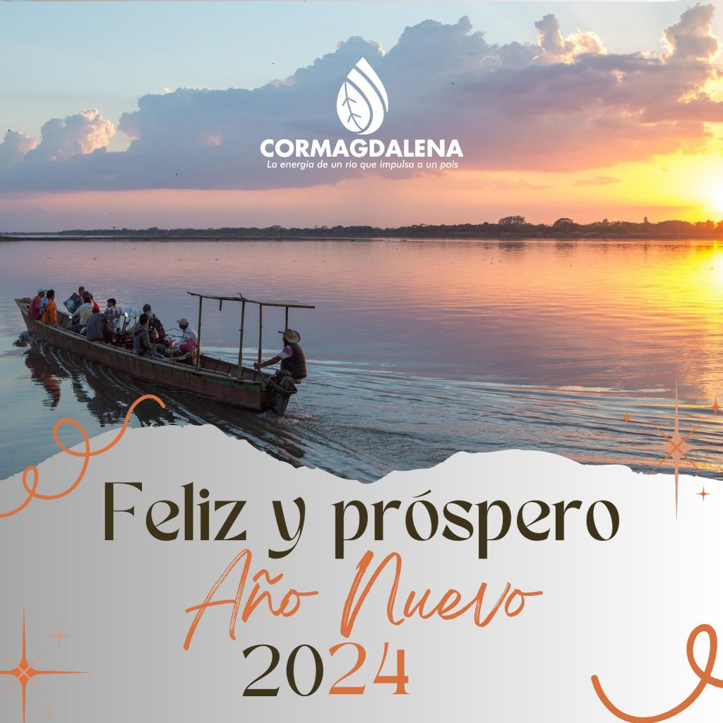 Despido el 2023 agradecido por los logros alcanzados en @cormagdalena, con un equipo de trabajo dedicado y comprometido por el bienestar de las comunidades ribereñas. Se que el 2024 vienen grandes retos que afrontaremos con responsabilidad. 

¡Feliz año 2024!
