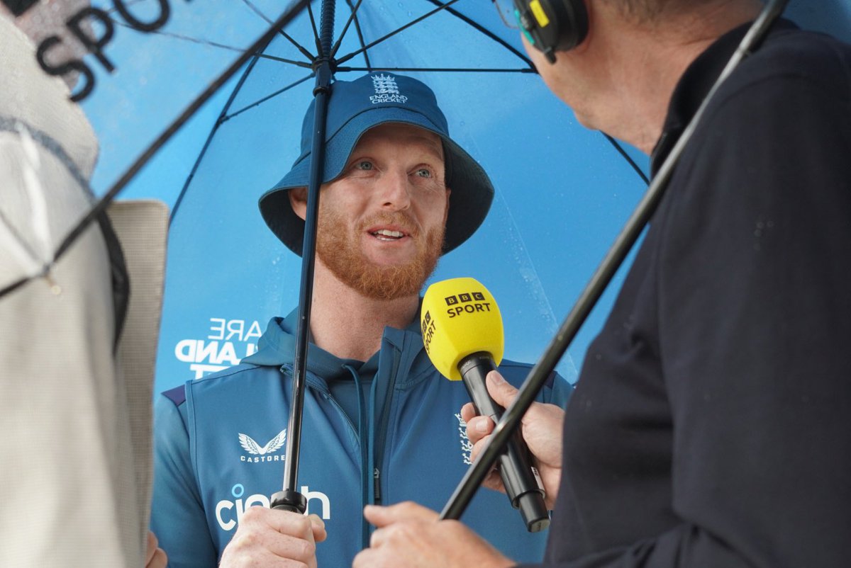 TMS Photos of 2023: Number 23. What might have been. @benstokes38 with Aggers after rain washed out the last day at Old Trafford meaning Australia retained the Ashes. #bbccricket #tmsphotosof2023