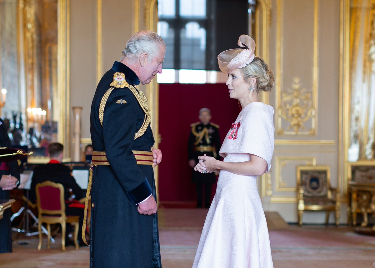 RachelRileyRR's tweet photo. When I reflect on the last year, a personal highlight for me was going to Windsor Castle in July to receive my MBE from the King, for Services to Holocaust Education.

I know I’ve done far more to earn it for fighting anti-Jewish hate in general, than specifically for Holocaust education, and even though learning about this darkest chapter of history has been my motivation for speaking out, I thought ‘Holocaust Education’ was maybe a more palatable or sanitised way of describing the fight, and not exactly one and the same.

But how I view it all now has completely changed since October 7th. Holocaust education feels present and urgent at a time where people in the West have openly been celebrating, as well as denying, the biggest loss of Jewish life since the Holocaust, complete with rape, torture, kidnappings, and medieval, sadistic brutality against men, women, children, Holocaust survivors, foreign workers, Israeli Arabs, and anyone else who was unlucky enough to have been in the vicinity of Hamas during their attacks. As a result, incidents of anti-Jewish hate are surging around the world and of course this New Year’s Eve feels somber.

Fighting antisemitism has never been easy, but unless we are prepared to roll over and accept these crimes, repeated in Israel and around the world as Hamas and their supporters have vowed to do, then fight it we must.

I hope, as every decent person does, for the remaining 139 hostages in Gaza to return home to their families, and for an end to the violence in Gaza and the region as soon as possible that allows for stable and safe home for everyone there to be able to live in peace. This should be obvious, but to some it clearly isn’t and so must be said.

I’m grateful to be in the relative safety of Britain as we close this year, here’s to a miracle for 2024, and thank you to the silent majority who wants all of this too. ♥️