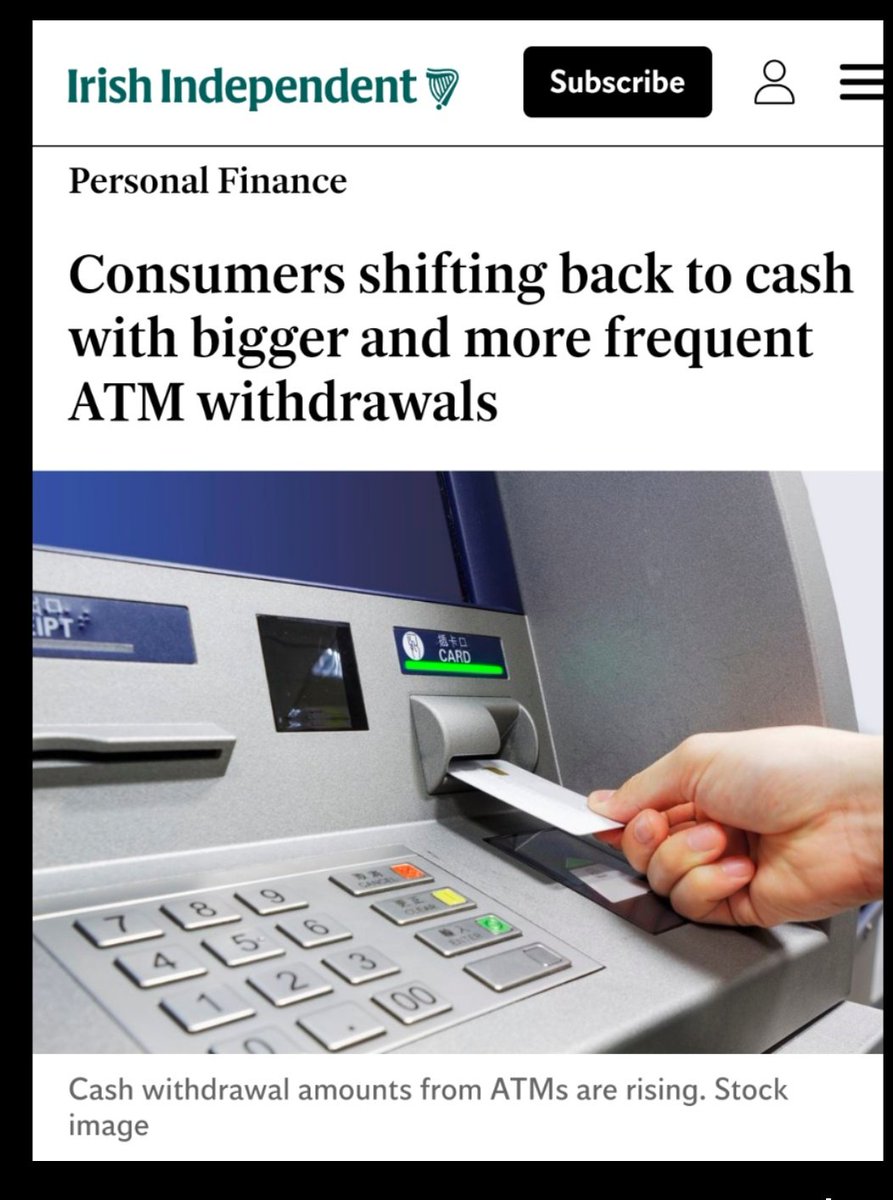 LFJIreland's tweet photo. Make 2024 The Year Of Cash 
In this war against cash and drive for a surveillance CBDC cashless society by Big Corporations, Bankers and Governments whereby your every financial transaction will be controlled, monitored, traced and tracked USE CASH. 
Cash Is Freedom, Cash Is Privacy
#CashIsKing