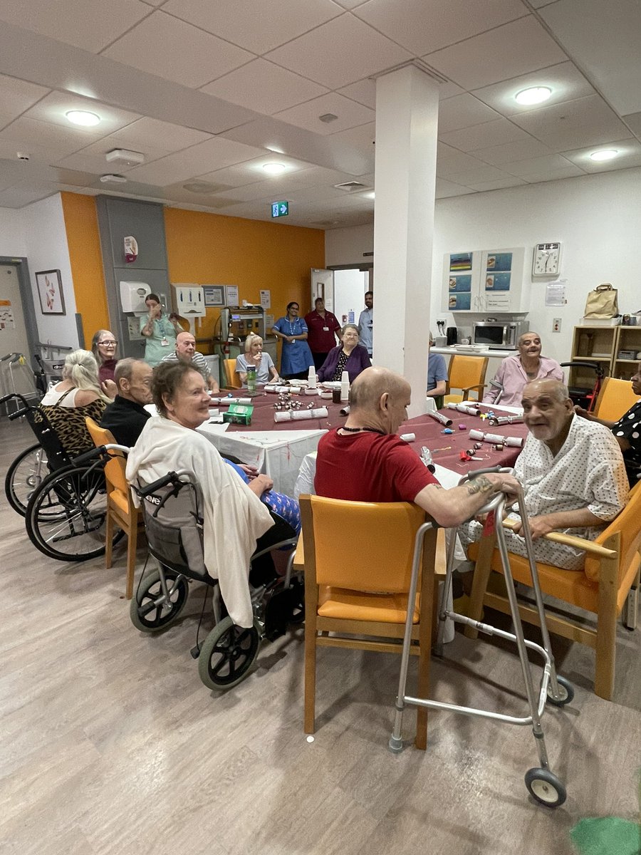 The best part of my job is to make the patients happy ..tonight they had a New Year’s Eve party to celebrate the new year .. pie and peas provided .. team effort …all patients consented to the pictures #rehab#holistic care##legends#singsong#18patientsattended#