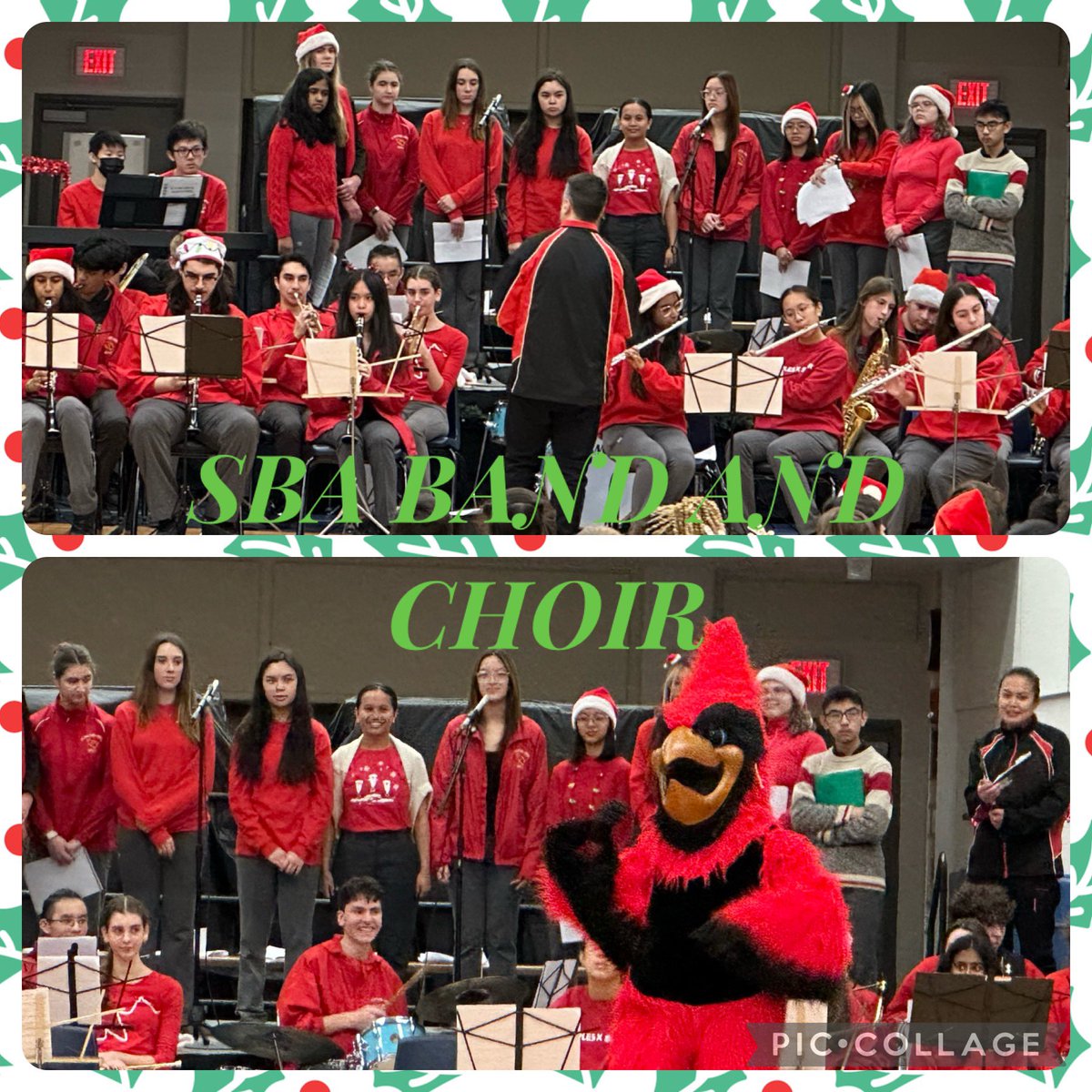 Throwback photo of the awesome SBA band and choir sharing their musical talents before the Christmas Break <a href="/YCDSB/">York Catholic District School Board</a> @JoelChiutsi
