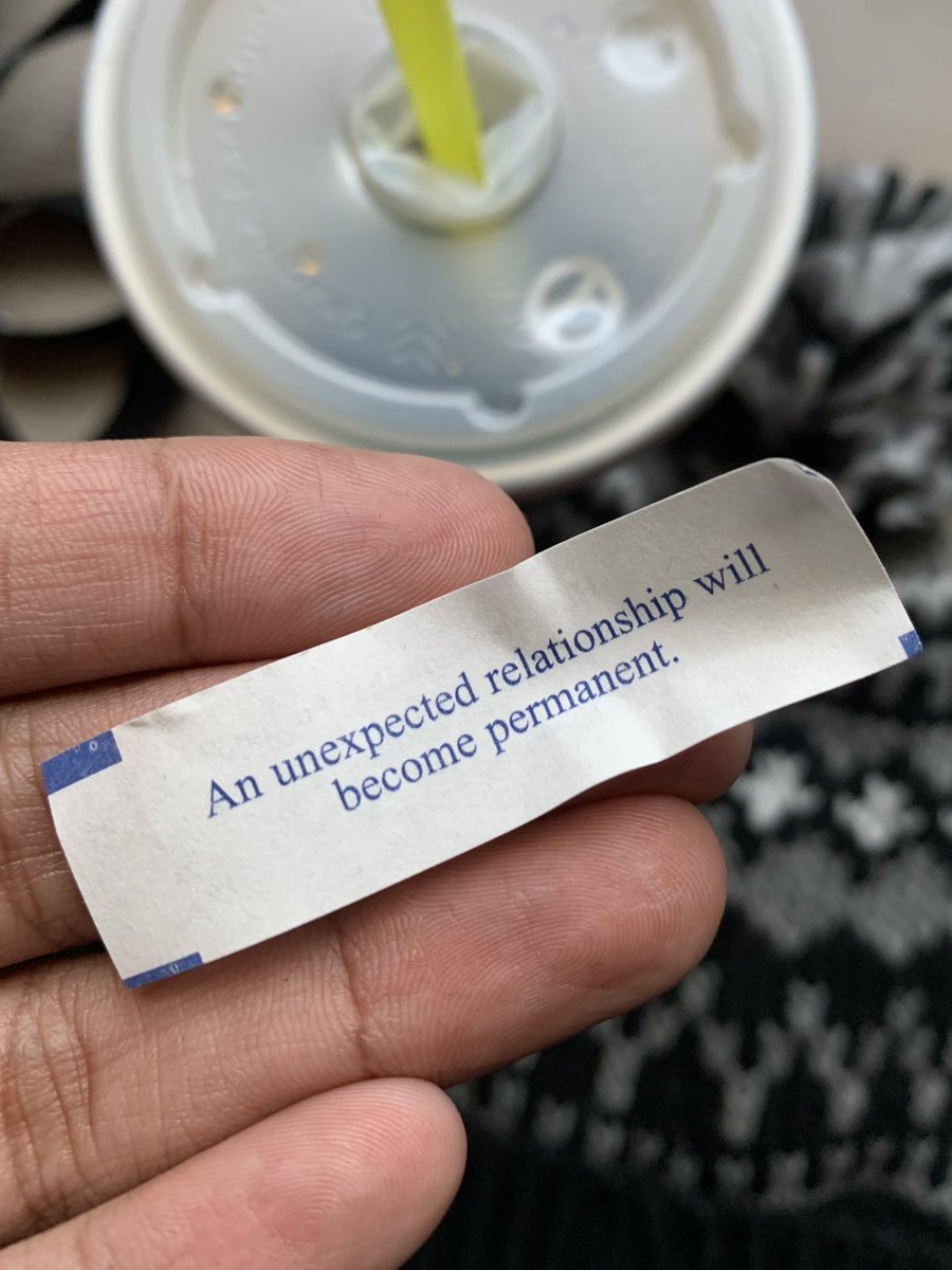 My fortune cookie 🥠 on New Year’s Eve. 👀👀👀