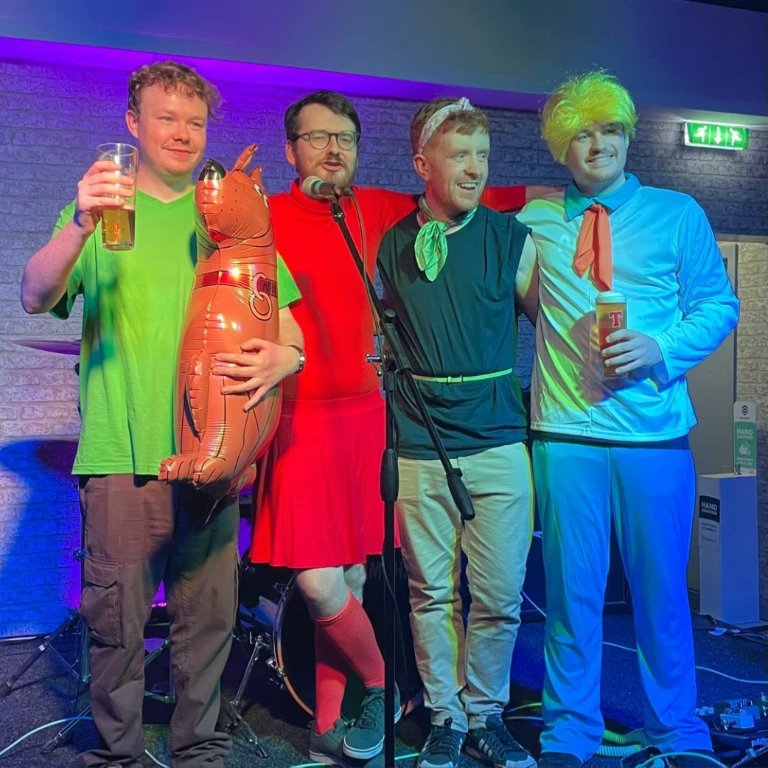 Not a bad year this year 🛰️

Released a new single, launched a brand new website, and started our own mailing list. We also played some gigs, one of them dressed as ridiculous as this 👇

Here's to lots more in 2024 🍻