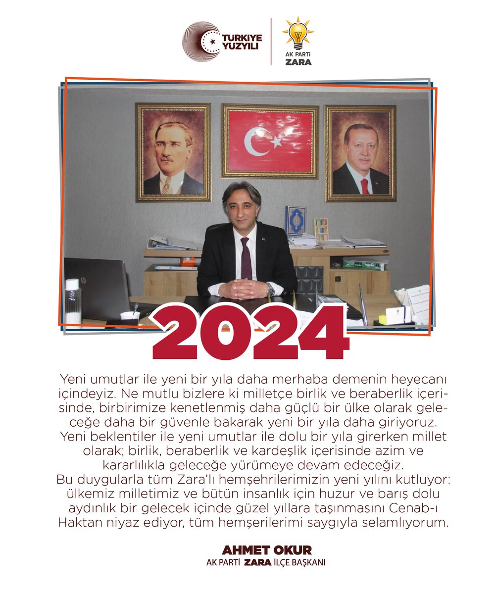 Zara AK Parti İlçe Başkanlığı (@zaraakparti) on Twitter photo 