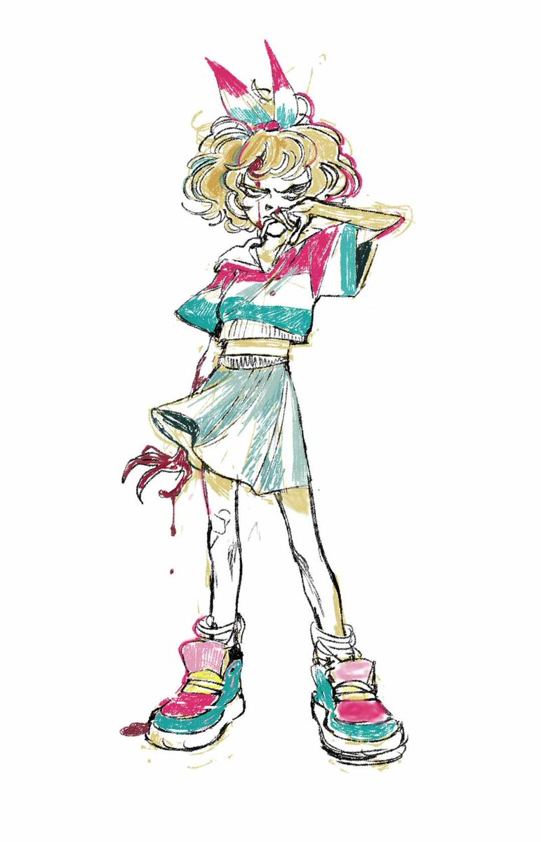 so_rebi's tweet image. Quick character design to train 🤧
#characterdesign #originalcharacter