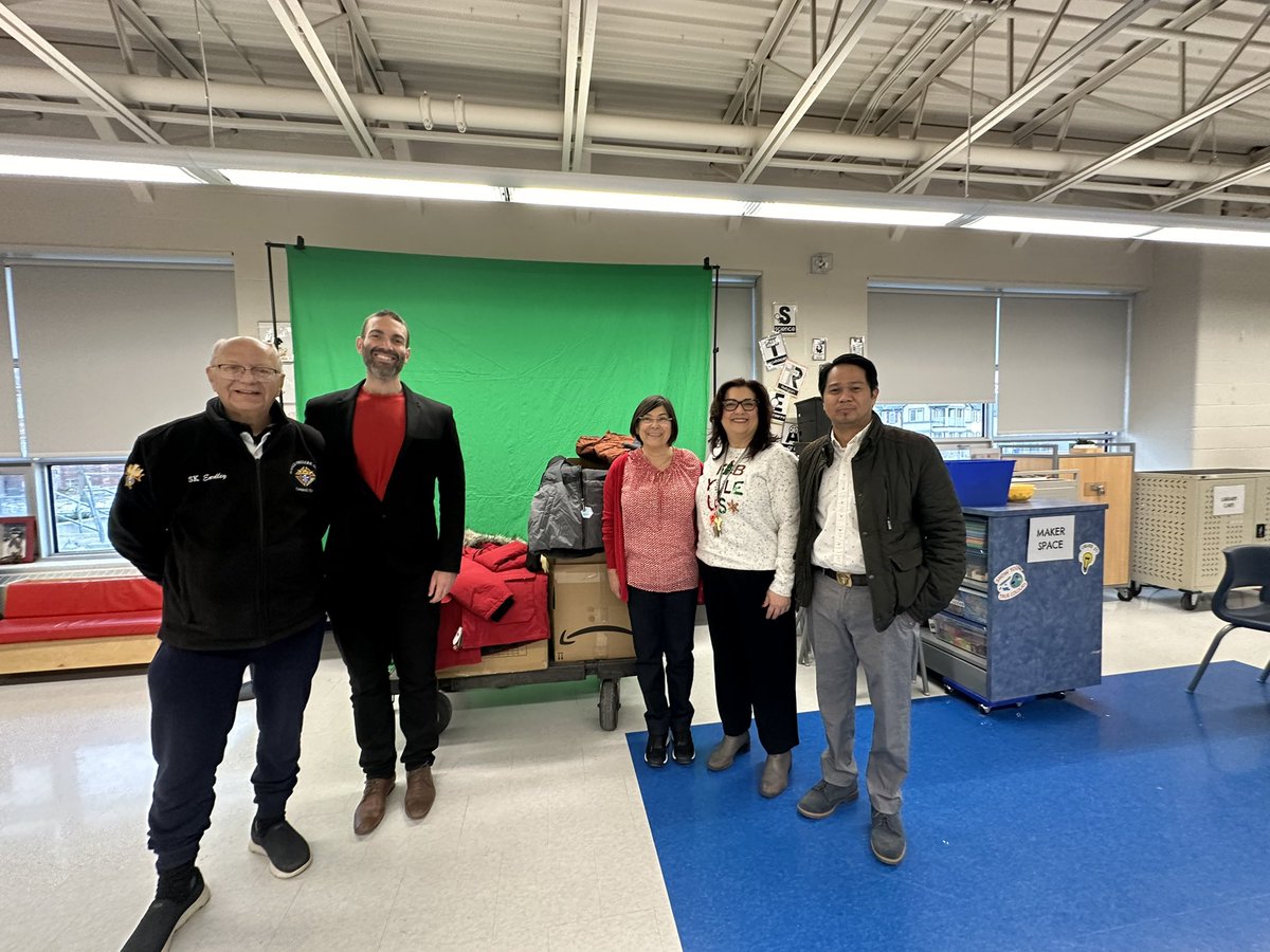 Thank you to the Knights of Columbus for their generous support. The winter coats will make a difference this winter!@YCDSB