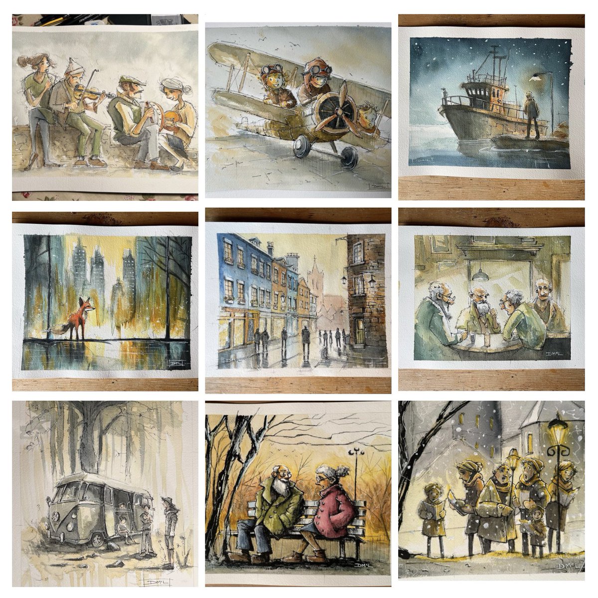 donoghmclaverty's tweet photo. This year’s #bestnine2023 plus an additional 9 since it was a pretty productive year for my art.  Happy new year everyone 👍 https://t.co/NUV3Q4G0Tj
