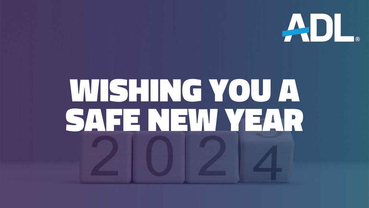 Today, we reflect on a challenging year we're leaving behind to help us face the work ahead in the fight against #antisemitism and all forms of hate. We're thinking of all those affected by the ongoing war in Israel as we wish everyone safer times and a #HappyNewYear.