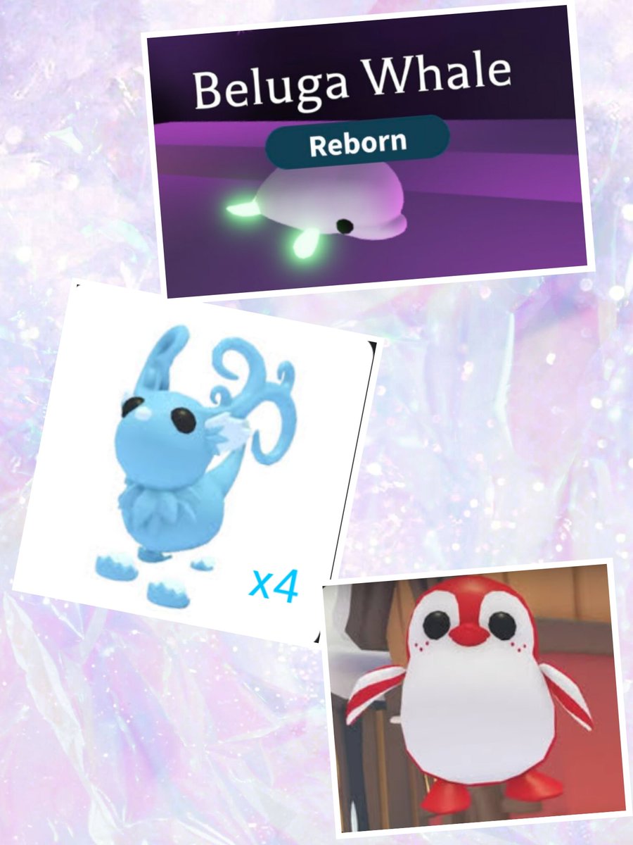 🎇 Adot Me New Year Giveaway 🎆

🥇M Beluga
🥈4 Fleur de Ice
🥉Ppmt Penguin

Rules:
🎄Follow me 👉🏻👈🏻 and <a href="/WSajaia/">stan</a> 
🎄 like 💜 &amp; Retweet 🔄
🎄Write your ideal gift 🎁 (optional)
 HAPPY NEW YEAR 

#adoptme #adoptmegiveaway #adoptmegws #adoptmepets #adoptmegw

(Ends in 3 days)