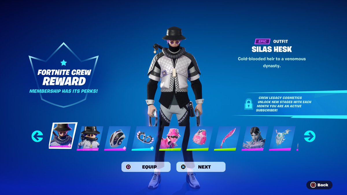 FortniteFNLK's tweet image. Fortnite Silas Hesk Skin Crew Pack Giveaway 

To Enter: 
❤️♻️ LIKE &amp;amp; RETWEET
📲 FOLLOW @ForkniteStatuss 
✅ COMMENT “DONE”

USE CODE ‘FNLK’ #ad