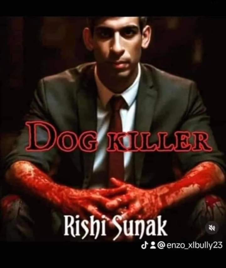 @RishiSunak #murderer #saveourbullysuk #ENDBSL #deednotthebreed