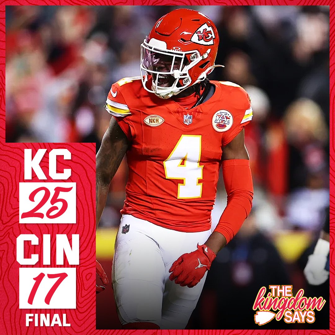 The Chiefs close out the last home game of 2023 with a HUGE win vs Cincinnati.

The Kansas City Chiefs have secured their 8th straight AFC West Championship and are headed to the playoffs!

#ChiefsKingdom #CINvsKC