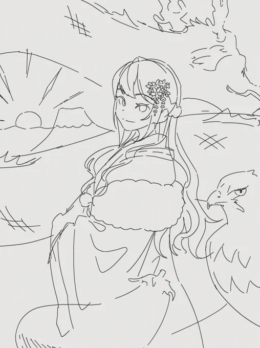 あけおめ。これは描かれないめでたい絵。 