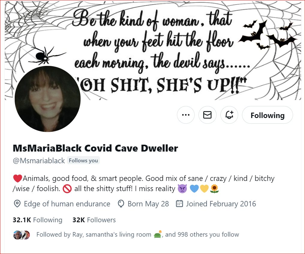 Y'all did it, but please continue in order to give her enough buffer.  Maria <a href="/Msmariablack/">MsMariaBlack Covid Cave Dweller</a> crushed her 32K with your help. Thank you to those who retweeted or followed. Let's celebrate her and congratulate her and wish her a prosperous 2024 with us. Here's your certificate.