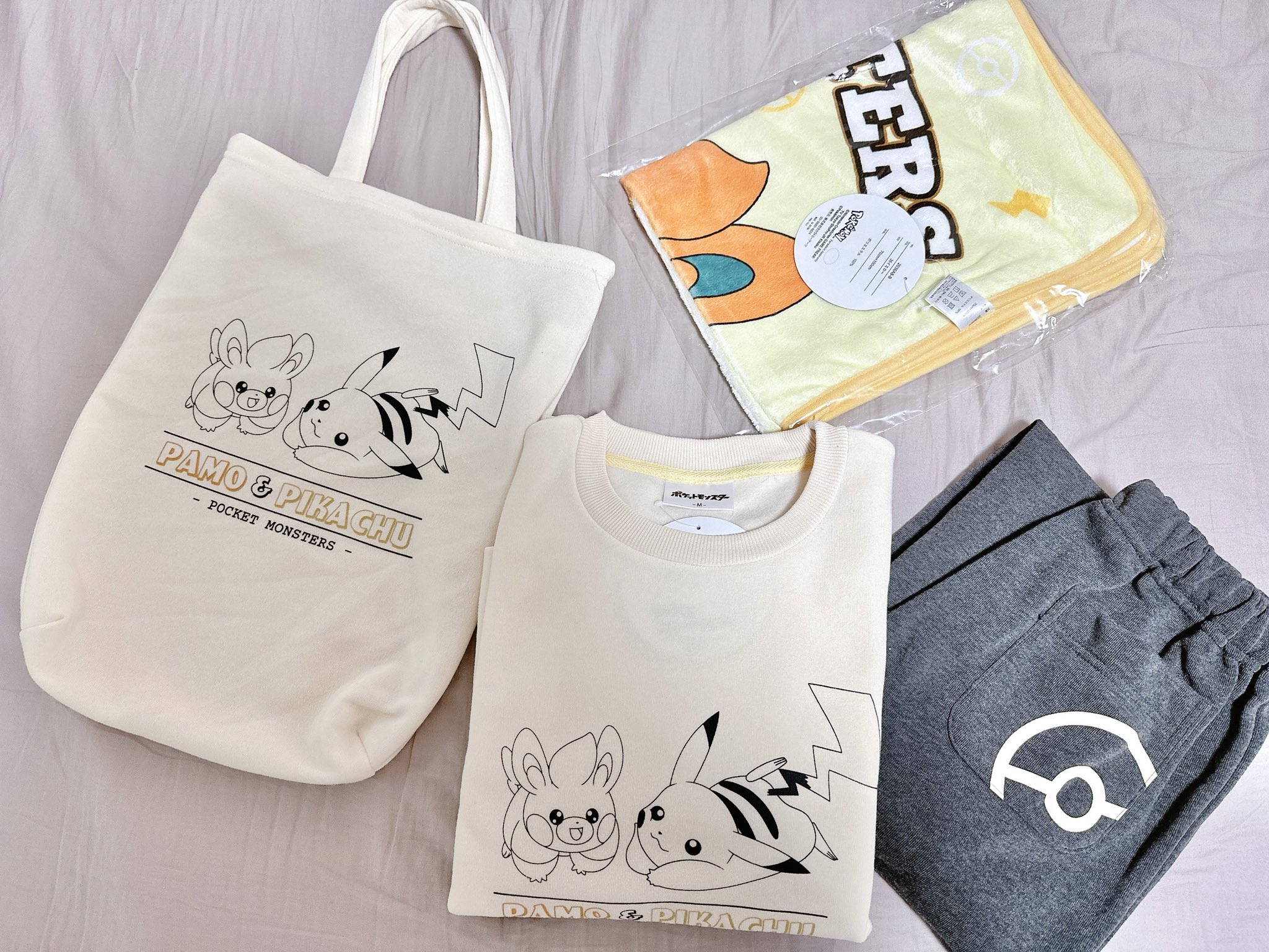 ポケモン ウパー ヌオー パシオス　トートバッグ ルームウェア ポケモン ウパー ヌオー ルームウェア Lサイズ トートバッグ