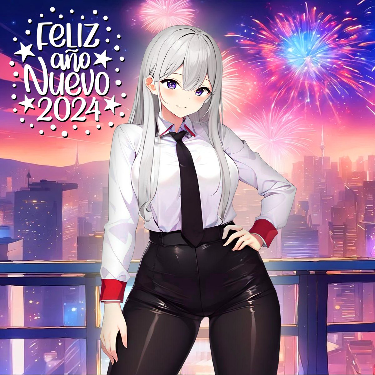 YulieGamer's tweet photo. Jelou chicos...👋 
Antes de nada, espero tengas una gran noche🌙, te la pases bien con los tuyos🫂; que este año te traiga paz, alegría y felicidad😁.
✨️¡¡Feliz 2024!!✨️ https://t.co/uVfp0Zli1c