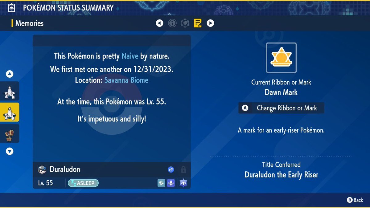TheOneIntegral's tweet photo. Shiny Dawn Mark Duraludon through Mass Outbreaks (60 Cleared, Sparkling Lv. 3 &amp; Charm) https://t.co/cwTmv0eZmk
